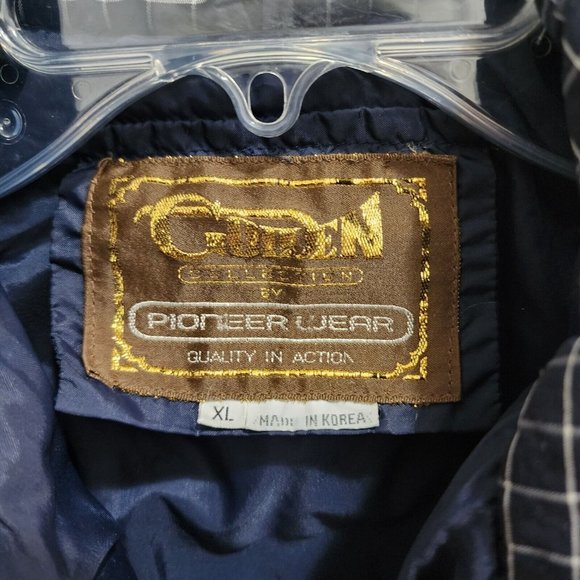 Vintage Golden Collection Pioneer Wear Women's Puffer Ski Vest Blue White Sz XL - Picture 8 of 15